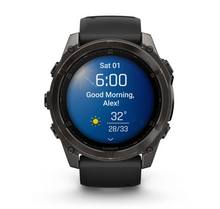 Load image into Gallery viewer, Carbon Gray DLC Titanium with Black/Pebble Gray Silicone