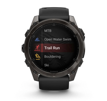 Load image into Gallery viewer, Carbon Gray DLC Titanium with Black/Pebble Gray Silicone