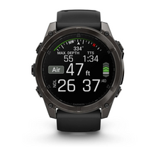 Load image into Gallery viewer, Carbon Gray DLC Titanium with Black/Pebble Gray Silicone