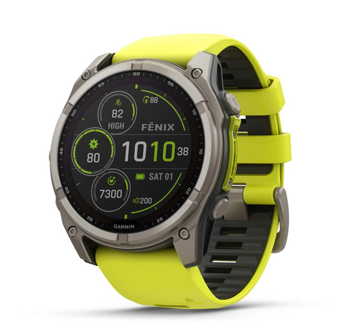 Titanium with Amp Yellow/Graphite Silicone