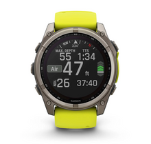 Load image into Gallery viewer, Titanium with Amp Yellow/Graphite Silicone