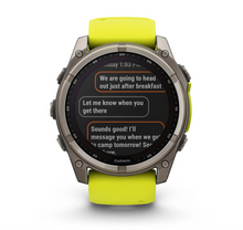 Load image into Gallery viewer, Titanium with Amp Yellow/Graphite Silicone