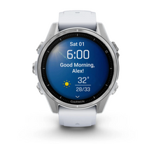 Load image into Gallery viewer, Silver with Whitestone Silicone Band