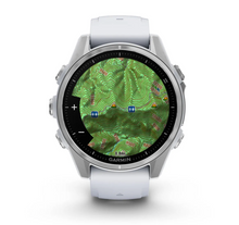 Load image into Gallery viewer, Silver with Whitestone Silicone Band