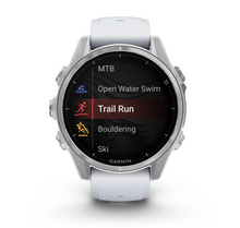 Load image into Gallery viewer, Silver with Whitestone Silicone Band