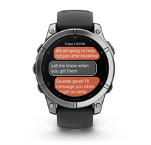 Load image into Gallery viewer, Stainless Steel with Black Silicone Band