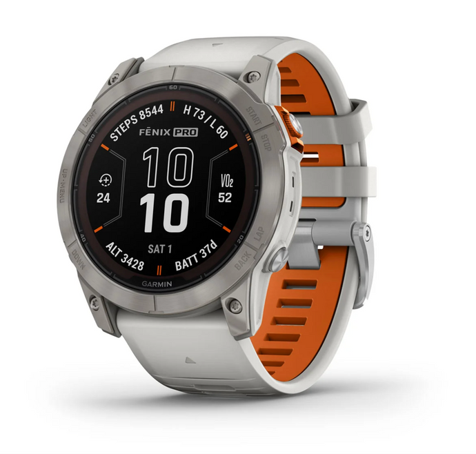 Titanium w/Fog Gray/Ember Orange Band